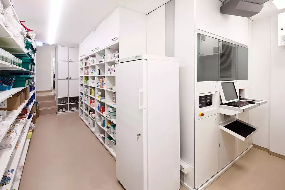 Kommissionierautomaten der den Warenkreislauf optimiert. 