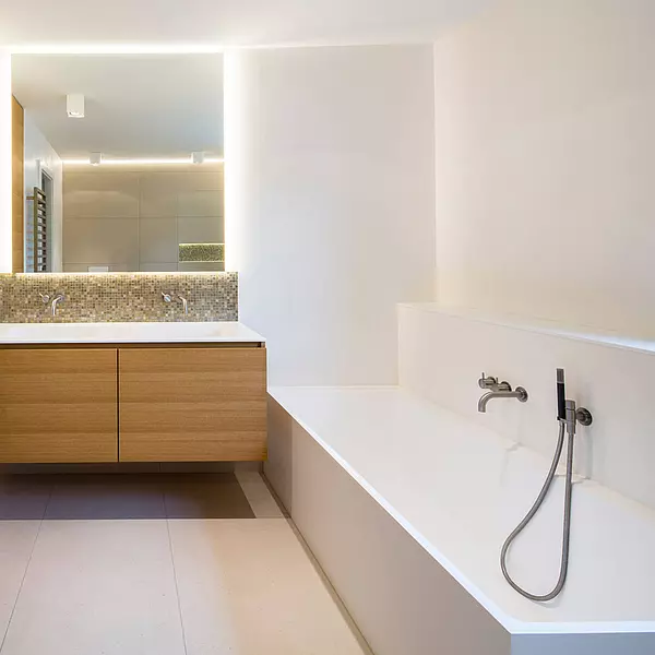 Badezimmer, Vergrößerung und Modernisierung.